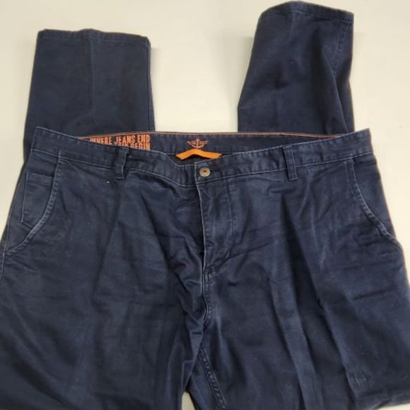 Men's Dockers Alpha Khakis 42 x 32 Navy - Picture 1 of 4